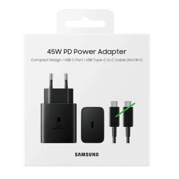 Samsung Original 45W power adaptor with C cable -  - Buy Online at BRAND ZONE ACCESSORIES