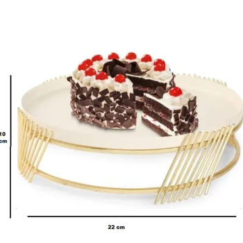 Unique cake stand 22 cm with Tray-https://media.vyaparify.com/vcards/products/157795/product_1741337151_67cab23fc9901.png Image
