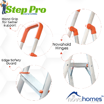 Novahomes Step Pro 4 Step Aluminum Ladder-https://media.vyaparify.com/vcards/products/157951/product_1741344324_67cace44ed63d.png Image