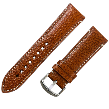 SERVO PREMIUM WATCH LEATHER STRAP BT FLAT HALF PAD -4 LINER ON TOP 24X22MM COLOUR TAN-https://media.vyaparify.com/vcards/products/163565/product_1741849444_67d283645013a.png Image