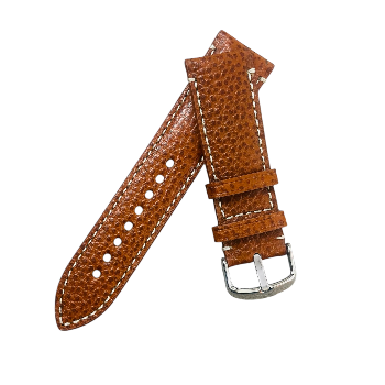 SERVO PREMIUM WATCH LEATHER STRAP BT FLAT HALF PAD -4 LINER ON TOP 22X20MM COLOUR TAN-https://media.vyaparify.com/vcards/products/163571/product_1741849623_67d28417d4811.png Image