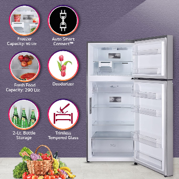 LG 380 L 3 Star Frost-Free Smart Inverter Wi-Fi Double Door Refrigerator (GL-T412VPZX, Shiny Steel, Convertible & Door Cooling+, Gross Volume- 408 L-https://media.vyaparify.com/vcards/products/166967/product_1742051497_67d598a9933c0.png Image