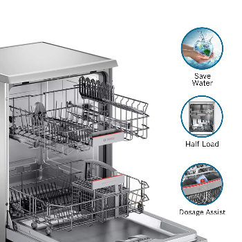 Bosch 13 Place Settings, Free Standing Dishwasher (SMS66GI01I, Silver Inox), extra dry and hygienic wash-https://media.vyaparify.com/vcards/products/168697/product_1742310010_67d98a7a3a2f2.png Image