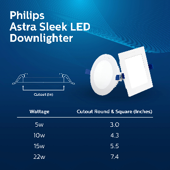 22W LED Philips Astra Sleek Downlight-https://media.vyaparify.com/vcards/products/170708/product_1742562729_67dd65a964b5f.png Image