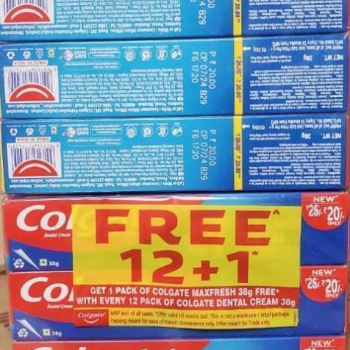  Colgate BABJI GENERAL STORES BABJI GENERAL  STORE 74 BRAHMANO  KA WAAS SAHAR SARAY RATLAM