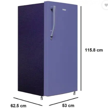 Haier 190 L 2 Star, Radish Blue Finish Direct Cool Single Door Refrigerator(HRD-2102BRB-P)-https://media.vyaparify.com/vcards/products/189867/product_1744799191_67ff85d708b63.png Image