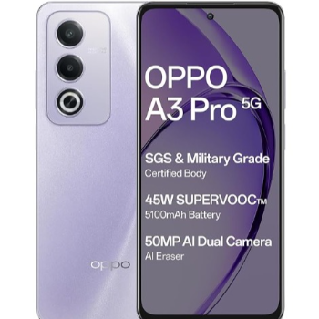  OPPO A3 Pro 5G (Moonlight Purple, 8GB RAM, 256GB Storage) LOVE MOBILES 47B Nethaji Byepass Road, Dharmapuri, Tamil Nadu, 636701