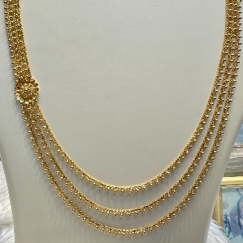 Classic Gold Multi-Layered Mala or Haar with Floral Motif-https://media.vyaparify.com/vcards/products/195682/product_1745413878_6808e6f61f9a8.png Image
