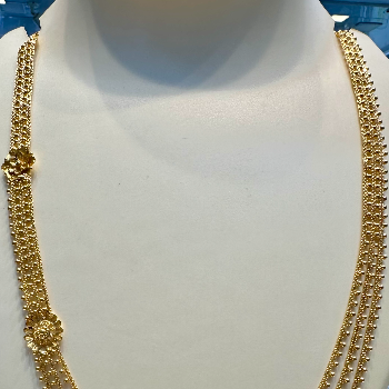 Classic Gold Multi-Layered Mala or Haar with Floral Motif-https://media.vyaparify.com/vcards/products/195684/product_1745413878_6808e6f655382.png Image