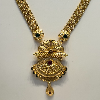 Floral Gem-Accent Gold Pendant Necklace or Haar-https://media.vyaparify.com/vcards/products/195816/product_1745417294_6808f44ea2eee.png Image