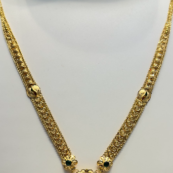 Floral Gem-Accent Gold Pendant Necklace or Haar-https://media.vyaparify.com/vcards/products/195817/product_1745417294_6808f44ebfe88.png Image