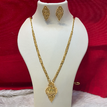 Elegant Floral Drop Gold-Tone Necklace & Earring Set-https://media.vyaparify.com/vcards/products/197192/product_1745503833_680a4659236cc.png Image