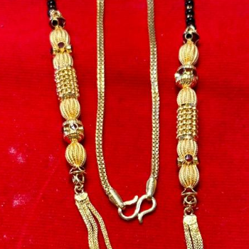 Elegant Triple-Layer Gold Bead Mangalsutra – Lightweight Modern Design-https://media.vyaparify.com/vcards/products/212349/product_1746367143_681772a7c3d81.png Image