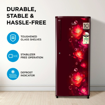 Midea 190L Direct Cool Refrigerator (2 Star, Wine Flower, Handle)-https://media.vyaparify.com/vcards/products/216446/product_1746687651_681c56a368cca.png Image