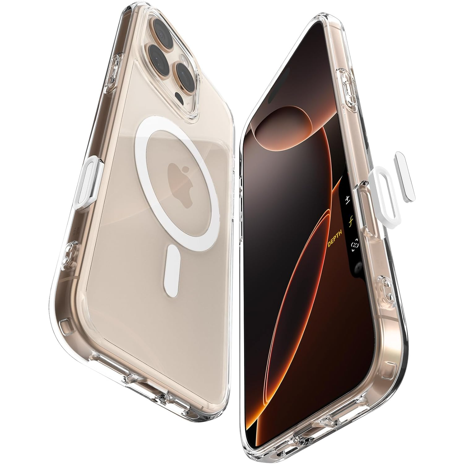 Spigen Ultra Hybrid T Magfit Back Cover Case Compatible with iPhone 16 Pro Max (TPU + Poly Carbonate | White)-https://media.vyaparify.com/vcards/products/224551/product_1747044128_6821c720dd484.png Image
