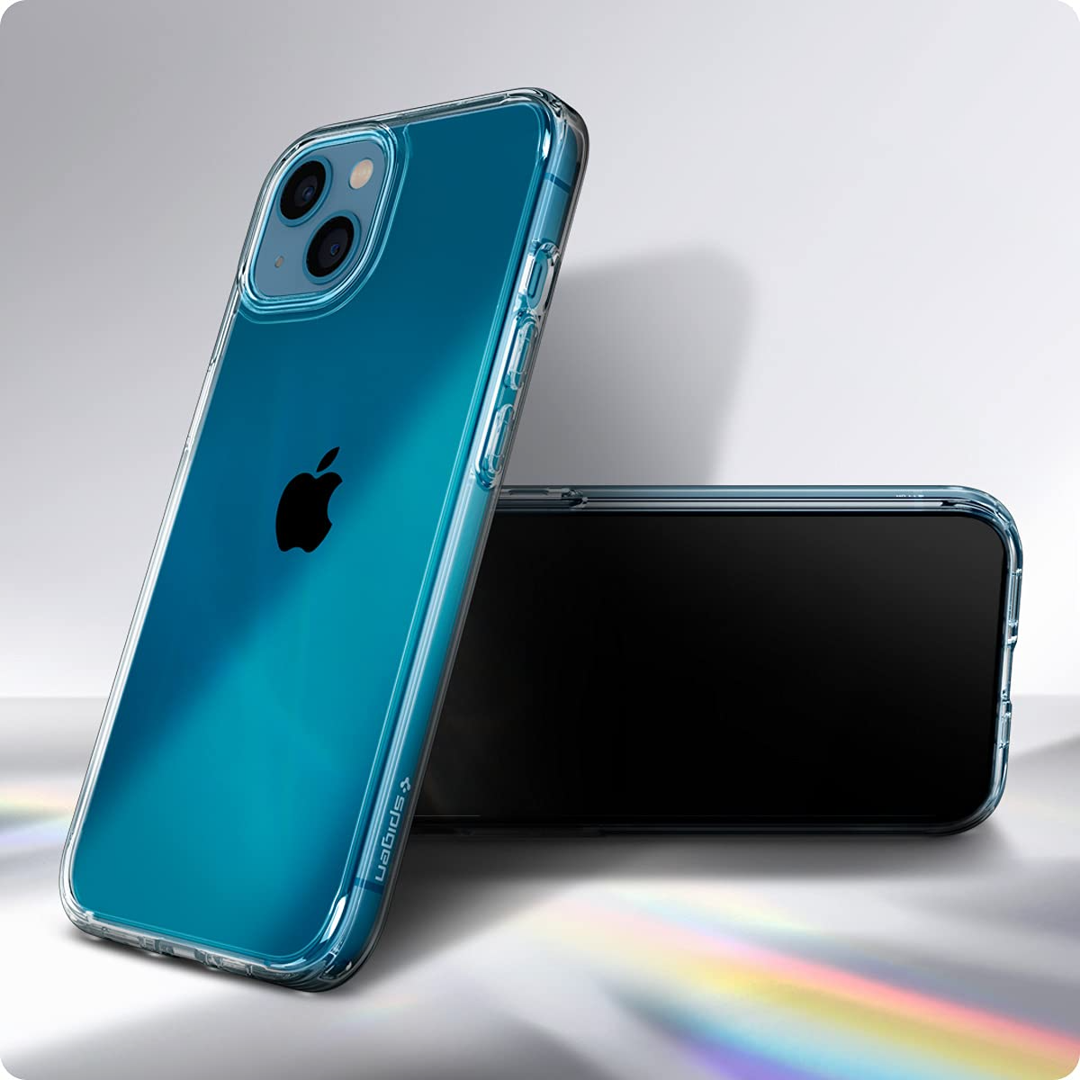 Spigen Ultra Hybrid Back Cover Case Compatible with iPhone 13 (TPU + Poly Carbonate | Crystal Clear)-https://media.vyaparify.com/vcards/products/224561/product_1747044230_6821c7866aed4.png Image
