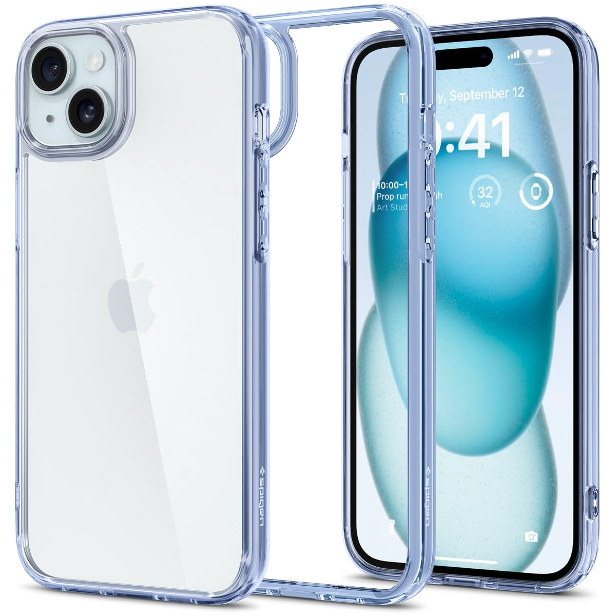 Spigen Ultra Hybrid Back Cover Case Compatible with iPhone 15 (TPU + Poly Carbonate | Sky Crystal)-https://media.vyaparify.com/vcards/products/224611/product_1747044833_6821c9e10918e.png Image
