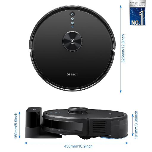ECOVACS Deebot Y1 PRO 2-in-1 Robot Vacuum Cleaner, 2024 New Launch, 6500 Pa Powerful Suction, 5200 mAh Battery, Covers 3500+ Sq. Ft. in One Charge, Advanced Navigation Technology & True Mapping-https://media.vyaparify.com/vcards/products/236063/product_1747406024_68274cc8055d3.png Image