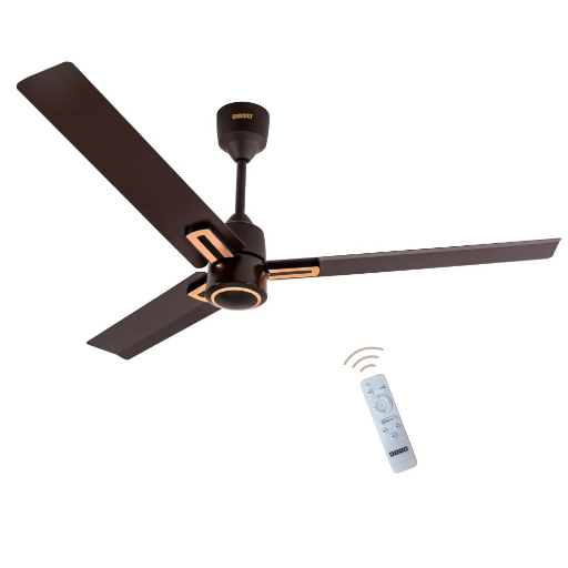 USHA AeroEdge Plus 1200mm BLDC Ceiling Fan with IR Remote | LED Indicator | BEE 5 Star Rated Energy Efficient | 100% Copper Motor | High Air Delivery 220CMM | 2 Year Warranty | (Smoke Brown)-https://media.vyaparify.com/vcards/products/241060/product_1747574288_6829de107a53d.png Image