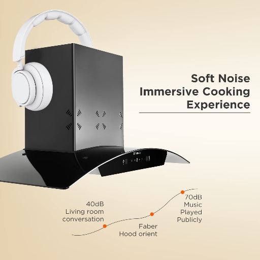 Faber 90cm 1250 m3/hr, 6 way Silent suction, Autoclean Chimney, Filterless,12Yr Warranty on Motor(2Yr Comprehensive), Autoclean Alarm, Mood Lt (HOOD ORIENT 3D IN HC SC FL BK 90,Gesture Control,Black)-https://media.vyaparify.com/vcards/products/241091/product_1747579214_6829f14eaa946.png Image