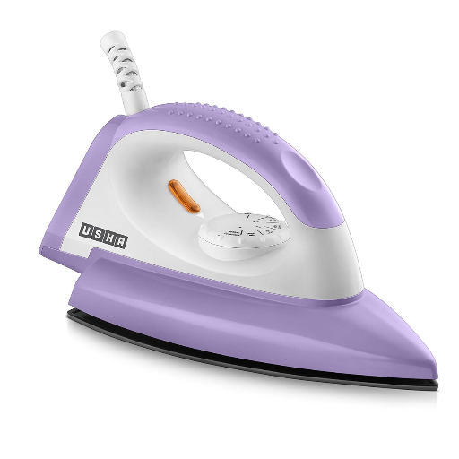 USHA ARMOUR AR1100WB 1100W Dry Iron (Purple, White)-https://media.vyaparify.com/vcards/products/241110/product_1747579980_6829f44c7b3ba.png Image