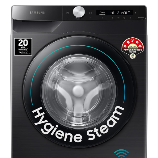 SAMSUNG 8 kg 5 Star, AI Ecobubble, Wi-Fi, Hygiene Steam,Digital Inverter Fully Automatic Front Load Washing Machine with In-built Heater Black (WW80T504DAB1TL)-https://media.vyaparify.com/vcards/products/243371/product_1747664709_682b3f454f68a.png Image