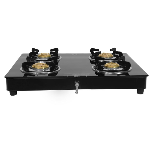 BPL Glass Top 4 Burner Gas Stove with Toughened Glass Top, Brass Burner & Valve, Nylon Base Knobs- 4BR-https://media.vyaparify.com/vcards/products/244797/product_1747724537_682c28f930d6d.png Image