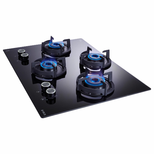 Elica Hob 4 Italian Burner Auto Ignition Glass Top with Full Brass Direct Multi-Flame Burners Gas Stove (FLEXI 460 LOTUS IND HD BRASS)-https://media.vyaparify.com/vcards/products/245571/product_1747731532_682c444c9f869.png Image