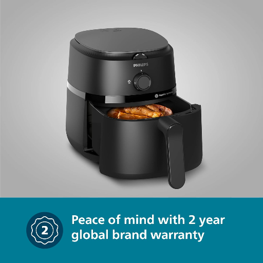 PHILIPS Air Fryer NA130/00, uses up to 90% less fat, 1700W, 6.2 Liter, with Rapid Air Technology (Black), Extra Large-https://media.vyaparify.com/vcards/products/246857/product_1747743561_682c7349d1a72.png Image