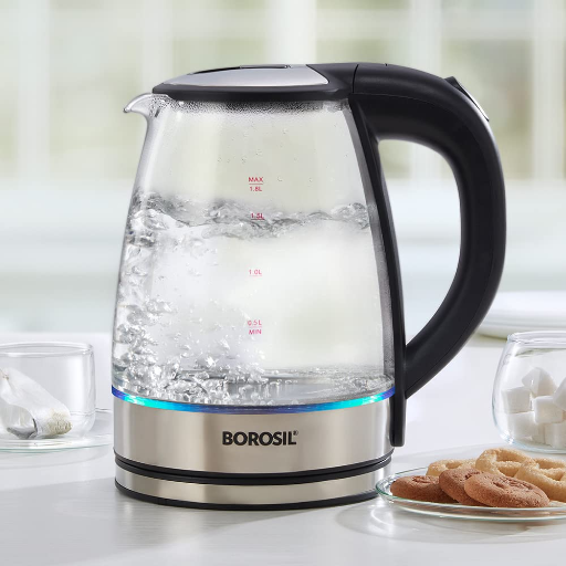 Borosil Electric Glass Kettle, Borosilicate Glass, Extra Long Cord, Dry-boil Protection, 360° Rotating Base, 1.8 L, Transparent-https://media.vyaparify.com/vcards/products/246881/product_1747744623_682c776f2e734.png Image