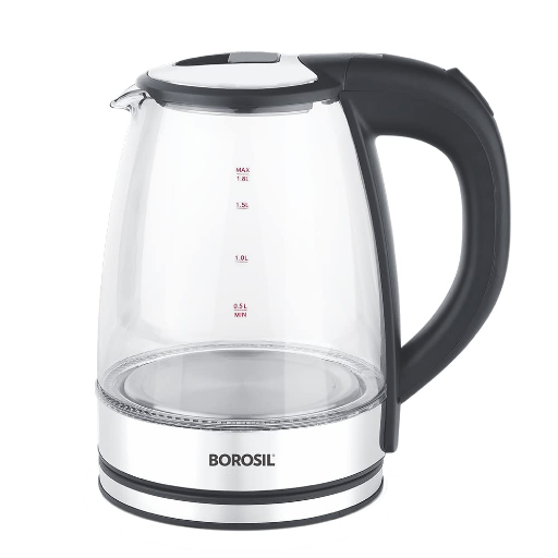 Borosil Electric Glass Kettle, Borosilicate Glass, Extra Long Cord, Dry-boil Protection, 360° Rotating Base, 1.8 L, Transparent-https://media.vyaparify.com/vcards/products/246882/product_1747744623_682c776f53a21.png Image