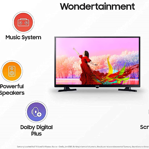Samsung 80 cm (32 Inches) Wondertainment Series HD Ready LED Smart TV UA32T4340BKXXL-https://media.vyaparify.com/vcards/products/246895/product_1747745076_682c793476de0.png Image