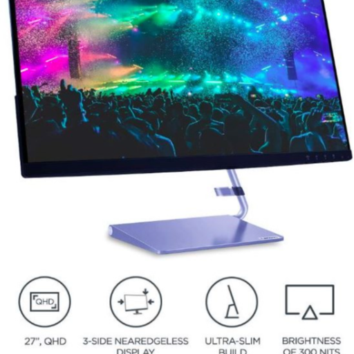 Lenovo 27 inch UWQHD Ultra Slim Bezel Monitor (Q27q-10) (Response Time: 4 ms, 75 Hz Refresh Rate)-https://media.vyaparify.com/vcards/products/250804/product_1747919355_682f21fb74c74.png Image