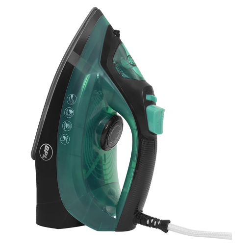 BPL 1200W Steam Iron with Anti-Drip, Anti Calcium, Spray and Steam Burst Function, Self Cleaning, 280ml Water Tank, 2 Years Warranty(BSIG20112) Green and Black-https://media.vyaparify.com/vcards/products/250844/product_1747920346_682f25da477d2.png Image