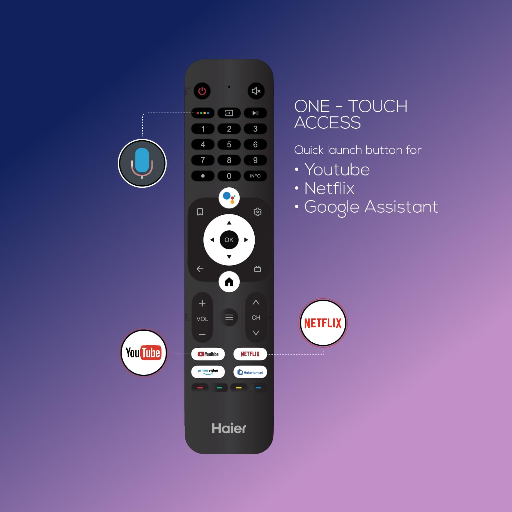 Haier 4K Google TV 108cm(43) With Google Assistant LE43K-https://media.vyaparify.com/vcards/products/253783/product_1748015994_68309b7a7f80c.png Image