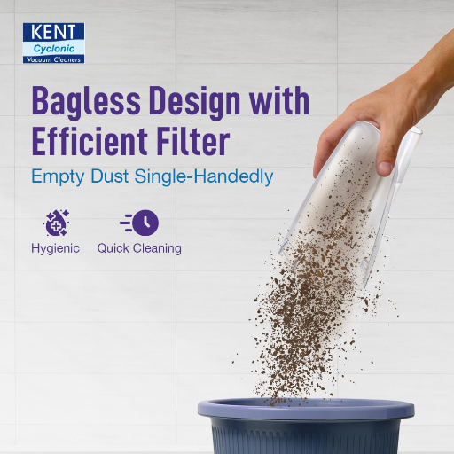 KENT Duster Vacuum Cleaner 600 W with HEPA Filter and Cyclone 5 Technology | Bagless Design | High Suction Power &gt;16 Kpa | Ideal for Curtain,Carpet,Sofa and Car | Purple & Black-https://media.vyaparify.com/vcards/products/256401/product_1748100310_6831e4d6bc3a6.png Image
