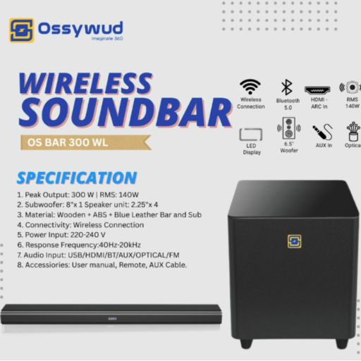 Ossywud Wireless Sub-Woofer and Sound Bar (OS BAR 300 WL)-https://media.vyaparify.com/vcards/products/256553/product_1748156066_6832bea269c1c.png Image