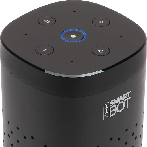 Zebronics Zeb-Smart Bot 5W Wi-Fi Smart Speaker with Ir Blaster, Alexa Built-in, Works with iOS and Android Smartphones (Black)-https://media.vyaparify.com/vcards/products/256603/product_1748159251_6832cb130326a.png Image