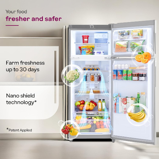 Godrej Eon Alpha 238 Litres 2 Star Frost Free Double Door Refrigerator with Cool Balance Technology (RT EONALPHA 270B RI, Steel Glow)-https://media.vyaparify.com/vcards/products/256623/product_1748161063_6832d2273dff2.png Image