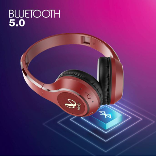 Infinity (JBL) Glide 510, 72 Hrs Playtime with Quick Charge, Wireless On Ear Headphone with Mic, Deep Bass, Dual Equalizer, Bluetooth 5.0 with Voice Assistant Support (Red)-https://media.vyaparify.com/vcards/products/256761/product_1748180886_68331f965831a.png Image