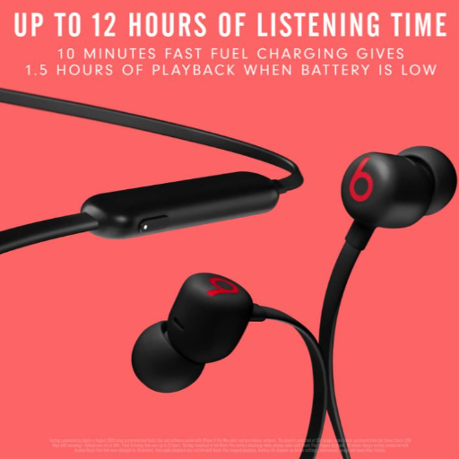 Beats Flex Wireless Earphones â€“ Apple W1 Headphone Chip, Magnetic Earbuds, Class 1 Bluetooth, 12 Hours of Listening Time, Built-in Microphone - Black-https://media.vyaparify.com/vcards/products/256775/product_1748181539_68332223afdf2.png Image