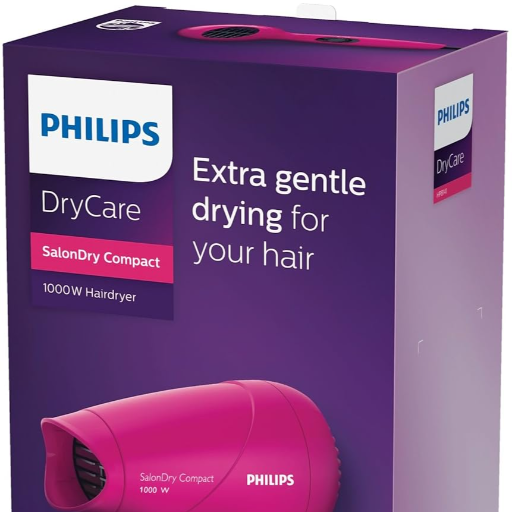 PHILIPS Hair Dryer (1000W, Pink)-https://media.vyaparify.com/vcards/products/257703/product_1748240839_683409c7d3a38.png Image
