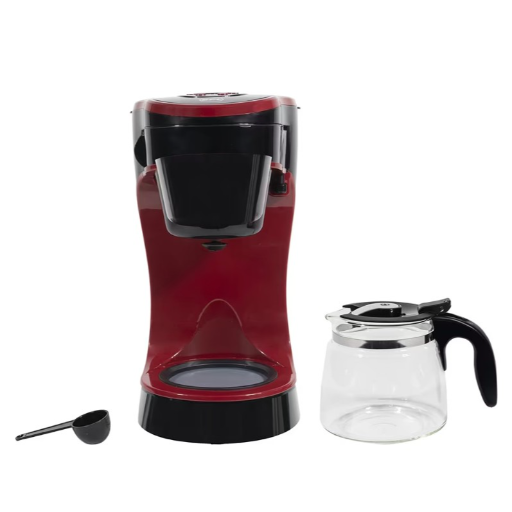BPL 720ml 750W 6-Cup Coffee Maker with Digital Display with Timer, Removable Filter, Glass Carafe Jar, Water level Indicator, 2 Years Warranty, Black & Cherry Maroon-https://media.vyaparify.com/vcards/products/257997/product_1748245244_68341afcd807d.png Image