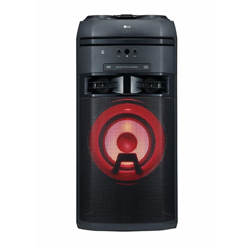 LG OK55 500W, for Karaoke Playback, Recording, Echo Effects and Vocal Effects, DJ Effects, DJ Wheel, DJ Loop, Party Thruster, DJ Pad and Multi-Color Lighting, Bass Blast, XBOOM App (Black)-https://media.vyaparify.com/vcards/products/258934/product_1748260525_683456ad92eb7.png Image