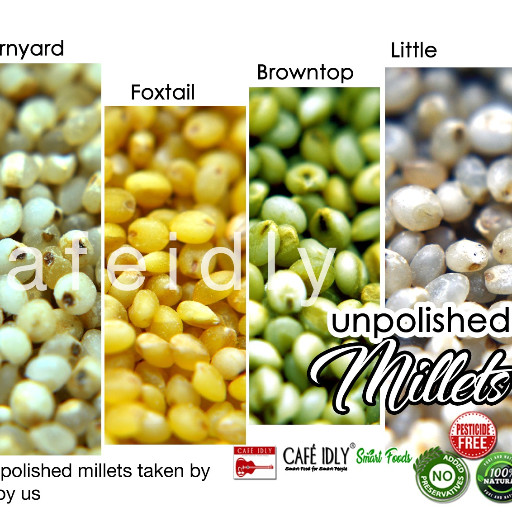  Unpolished millets CAFE IDLY Cafeidly SmartFoods 38 KENCHAPPA ROAD  CROSS FRAZER TOWN EVEREST THEATRE