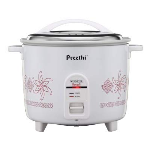 Preethi Rice Cooker 1.0L, Wonder Rangoli(5 Year Warranty on Heating Coil)-https://media.vyaparify.com/vcards/products/259088/product_1748264820_68346774570ca.png Image