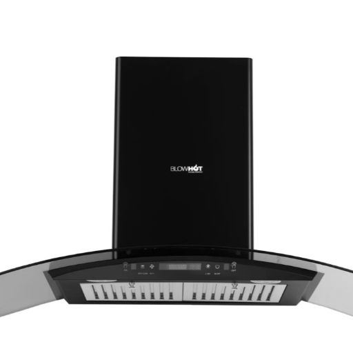 Blowhot Range Hood Electra L BAC MS 90cm,1200m3/hr, Ducted Auto Clean, Wall Mounted Chimney with Motion Sensor Gesture (Black)-https://media.vyaparify.com/vcards/products/259115/product_1748266456_68346dd83d334.png Image
