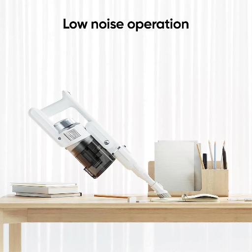 realme TechLife RMT2014 Cordless Vacuum Cleaner with 140W Powerful Suction, HEPA Filtration, 2200mAh Battery, 40-Minute Runtime, Motorized Floor Brush & Multiple Attachments (White)-https://media.vyaparify.com/vcards/products/259141/product_1748266849_68346f6101fd1.png Image