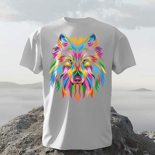Multicolour Wolf Print TShirt-https://media.vyaparify.com/vcards/products/261409/product_1748409488_68369c9077aa7.png Image