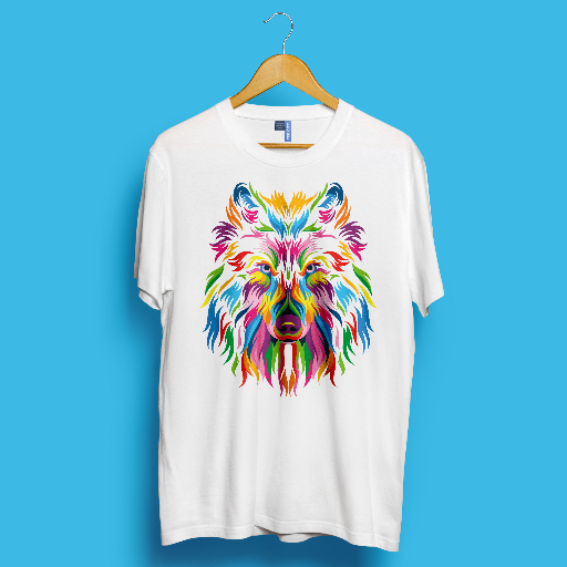 Multicolour Wolf Print TShirt-https://media.vyaparify.com/vcards/products/261411/product_1748409548_68369ccc0772a.png Image